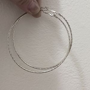 Diamond Twist Hoop earrings